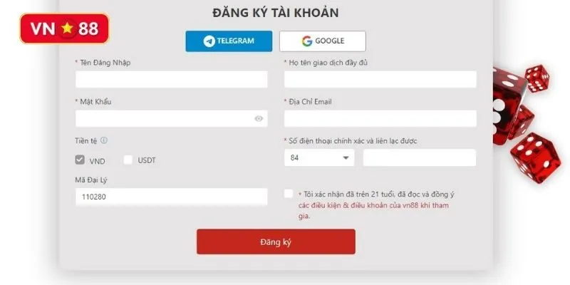Các bước đăng ký VN88 chuẩn chỉ nhất Các bước đăng ký VN88 chuẩn chỉ nhất