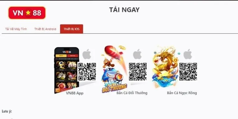Tải app trên điện thoại IOS Tải app trên điện thoại IOS